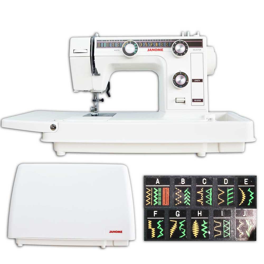  Janome Sewing Machine, White