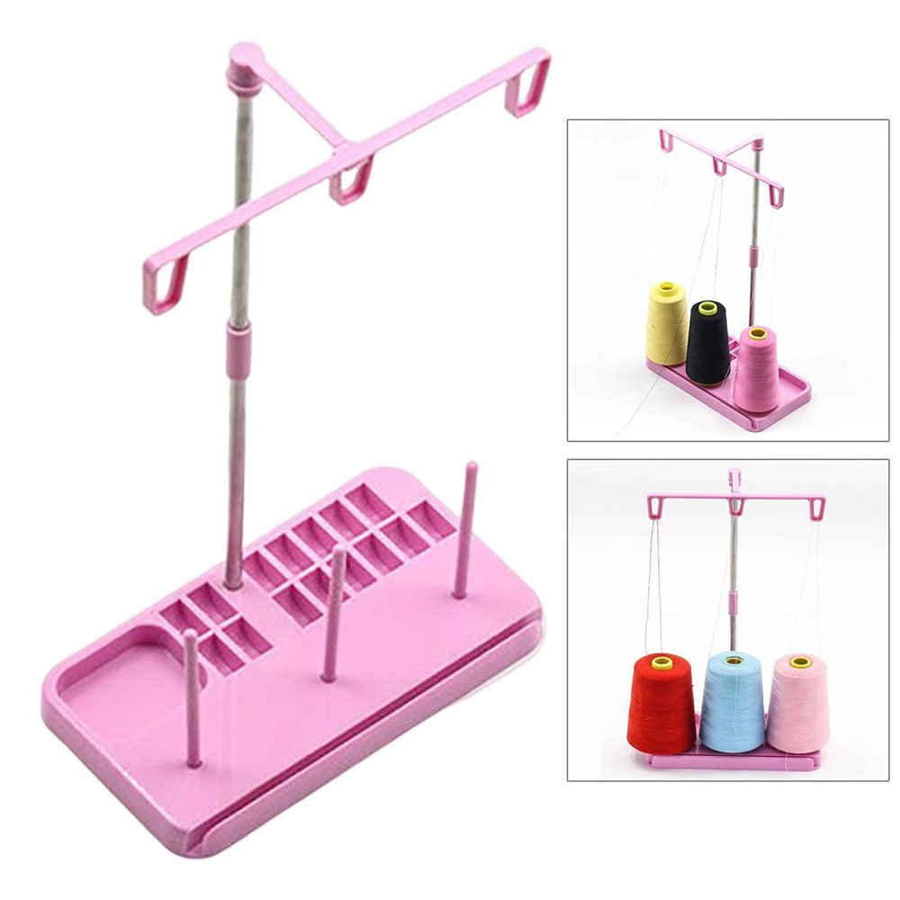 Portable 3 Cone Holder Thread Stand for Household Machine