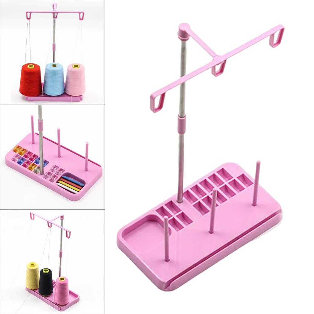 Portable 3 Cone Holder Thread Stand for Household Machine